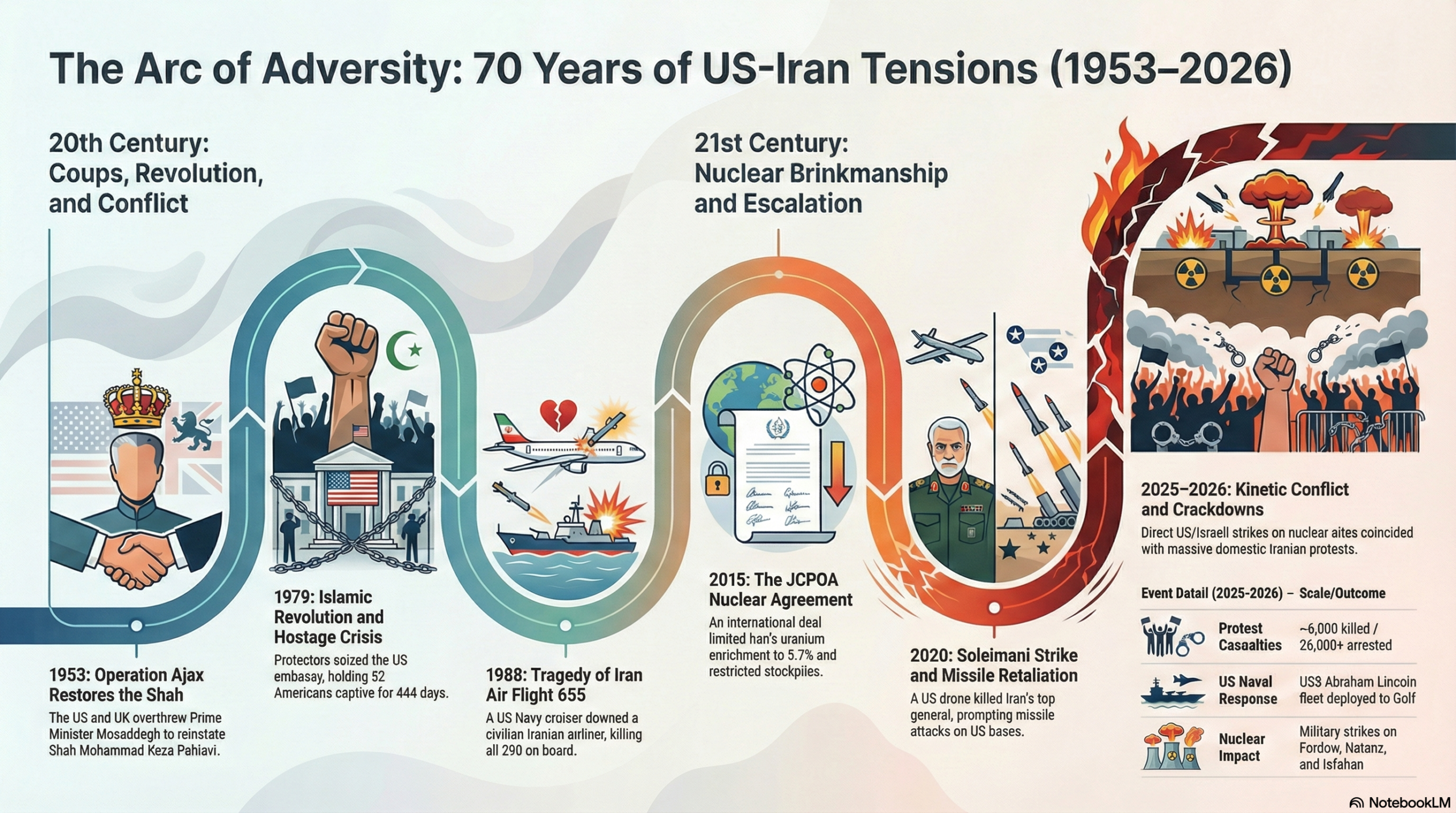 US-Iran Tensions Infographic